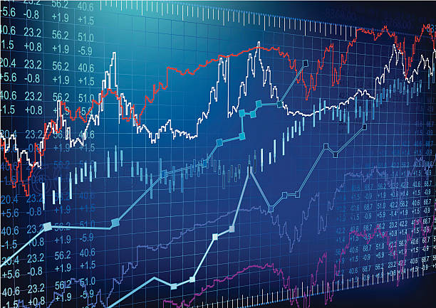 Stock & share, A similation of Stock Currency Background.